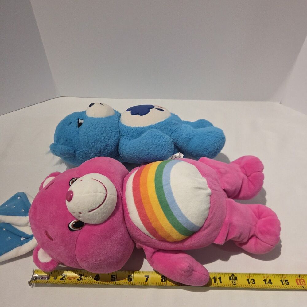 Lot of 5 Care Bears Plush Funshine Rainbow Heart Grumpy Easter - Picture 8 of 8